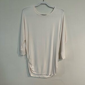 Zenana Ruching It Up Top Cream S